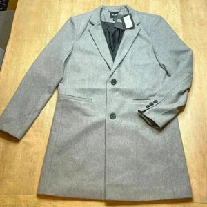 Only & Sons light grey wool coat, NWT, size Medium